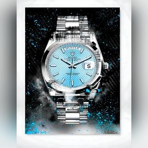 Rolex 8 1/2"x11" Framed Wall Art